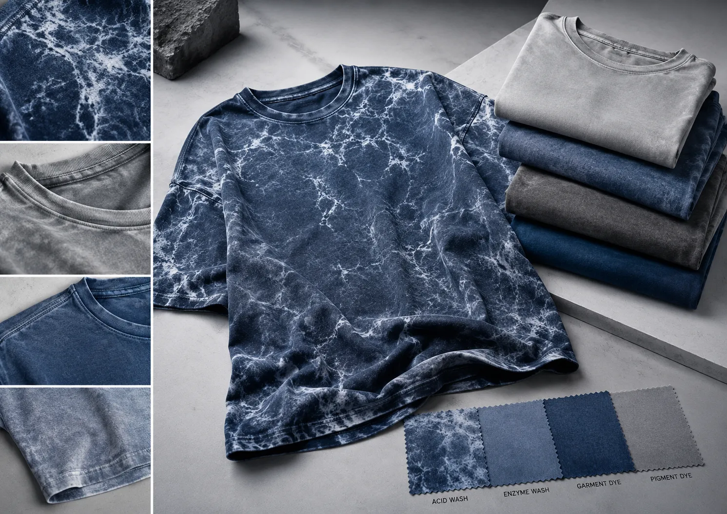 Acid Wash ไม่ได้ใช้กรด แยกสี่เทคนิคฟอกย้อมให้ถูกก่อนสั่ง